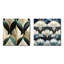 Janna - Ensemble de 2 collages carrés botaniques abstraits-101855572-101855578