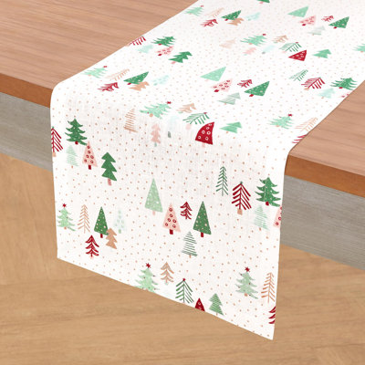 100% Pure Line Table Runner - Modern Christmas