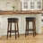 Upholstered Swivel Solid Wood Frame Bar Stool-22084181-22084180