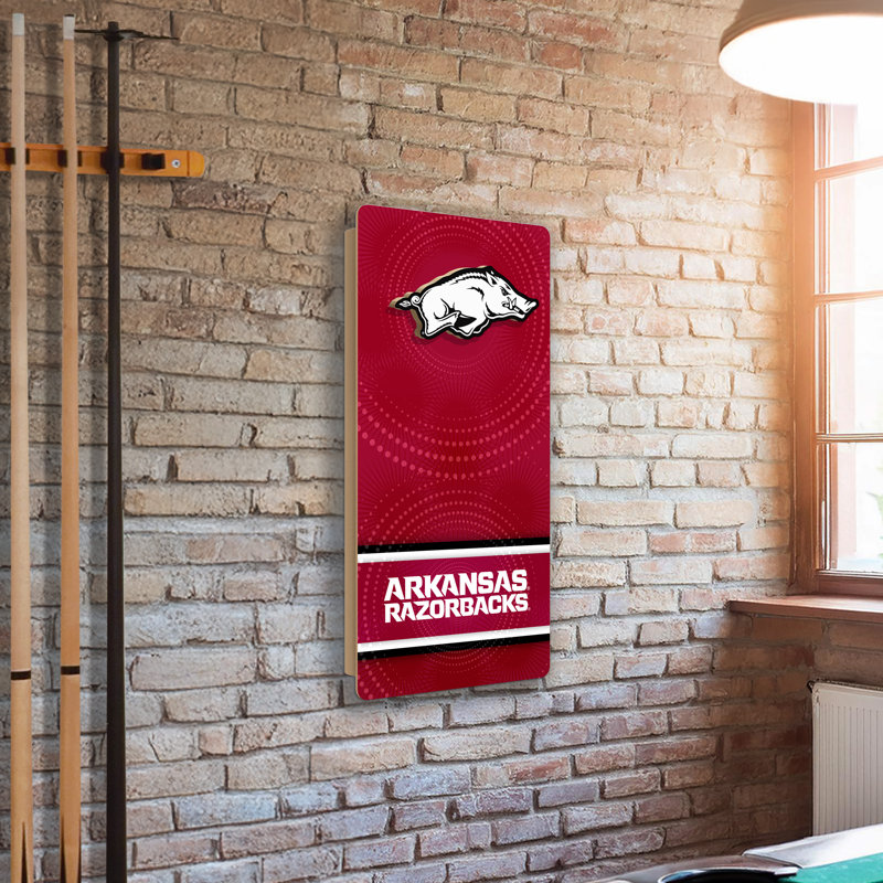 Mini cornhole mural de l'Université de l'Arkansas
