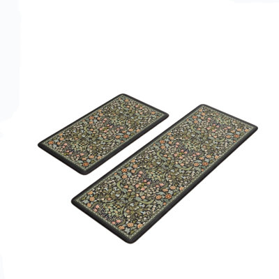Floral Non-Skid Kitchen Mat