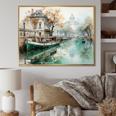 Paris Canal Saintmartin Reflections I - Paris Wall Art