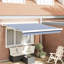 Ebern Designs Fabric Cover Retractable Patio Awning-103878071-103878059