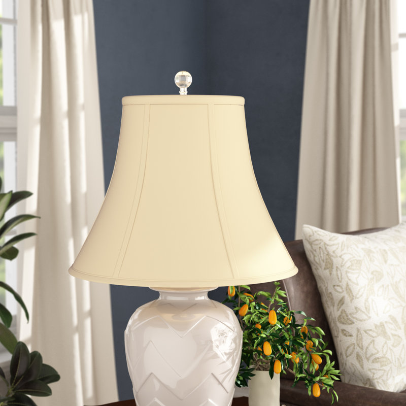 Royal Designs, Inc. BSO-704-14BG, abat-jour de base véritable cloche, 7 x 14 x 11,5, beige, Beige