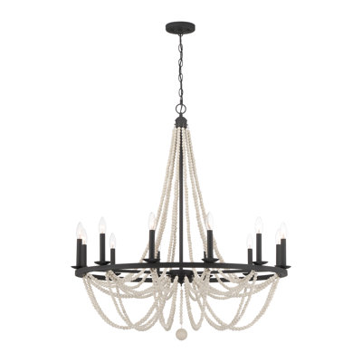 Knaack 12-Light Dimmable Beaded Chandelier