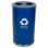 Bac de recyclage de métal à compartiments multiples de 36 gallons