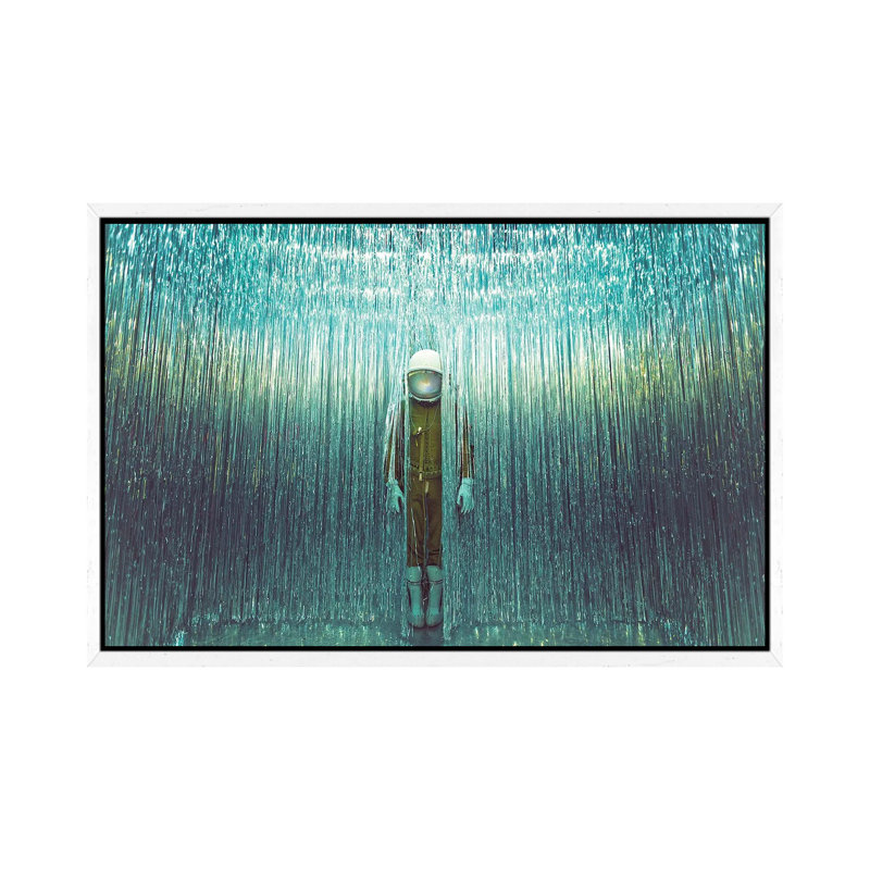 The Lonely Astronaut XIV 1 Piece Wall Art on Canvas, 101.6 cm H x 66.04 cm W, White Framed
