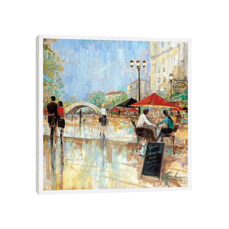 Riverwalk Charm III by Ruane Manning - Gallery-Wrapped Canvas Giclée on Canvas, 66.04 cm H x 66.04 cm W, White Floater Framed
