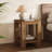 19.7" Solid Wood Nightstand with 2-Tier Storage Space