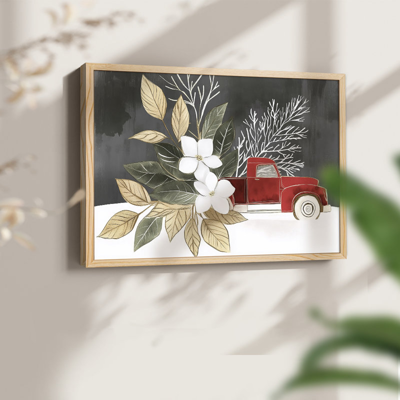 Chirstmas Art-CCXLV -Framed Print - Restickable, H 11 po x l 14 po, Naturel