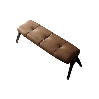 Banc rembourré en similicuir Iacovino