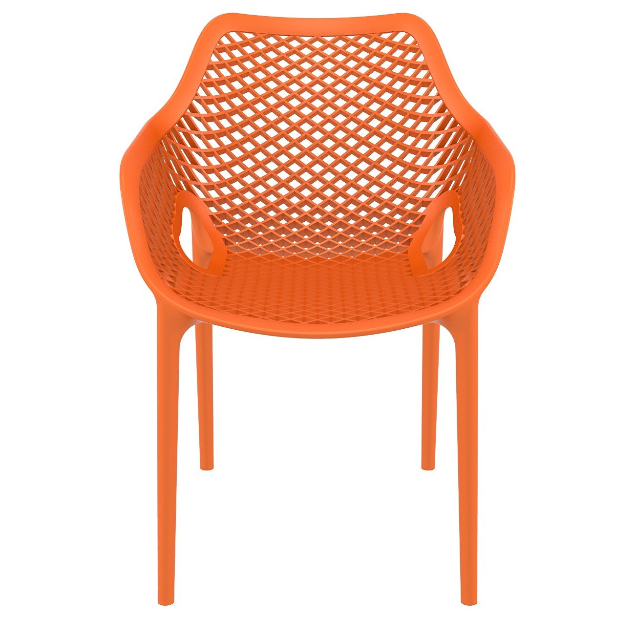 Farrah Stackable Patio Armchair, Orange