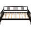 Lit de jour double - et polyvalent pour une utilisation dans la chambre à coucher, option de lit disponible en taille finale, solide, fonctionne comme avec le rangement
