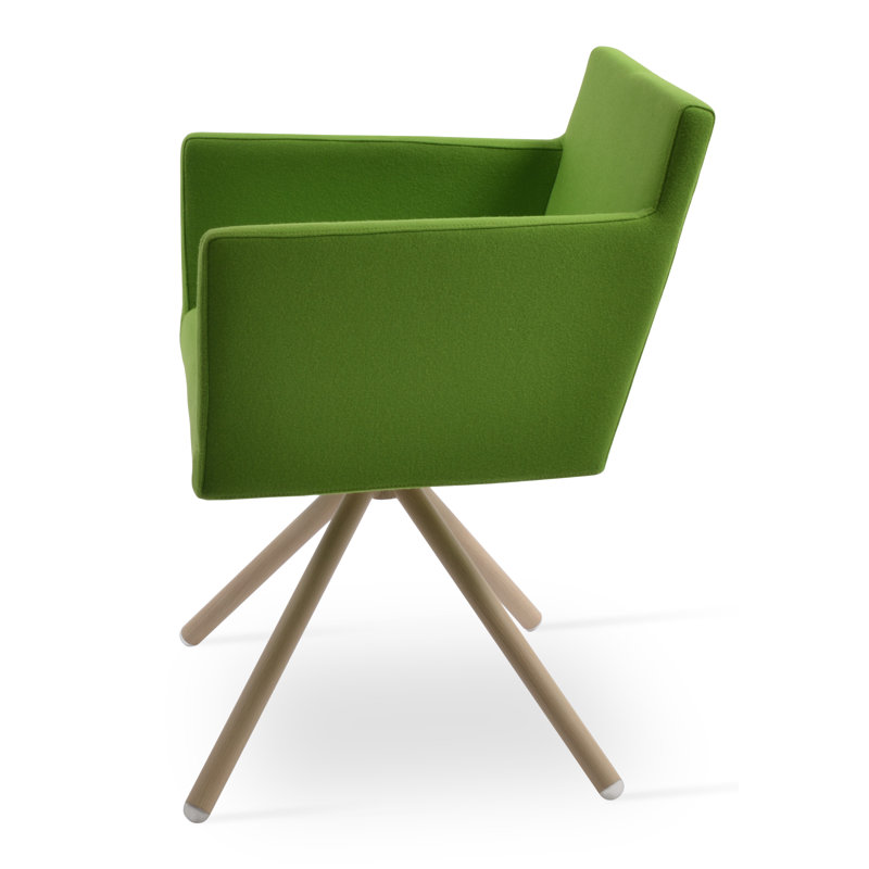 Fauteuil Harpoint, Laine argentée, Naturel