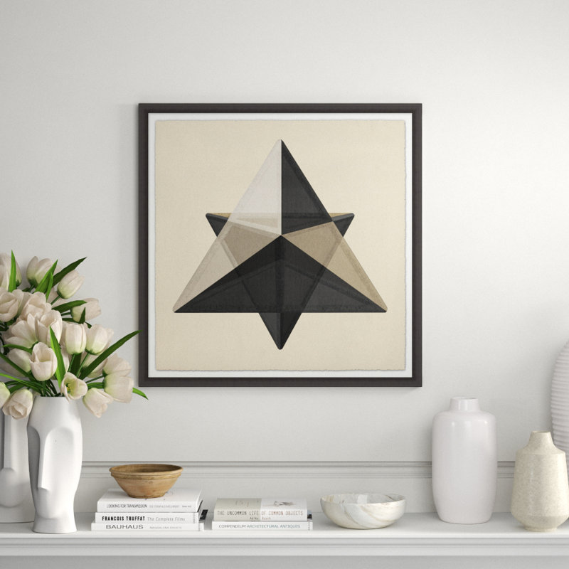 Translucent Form 6' Framed Graphic Art Print on Glass