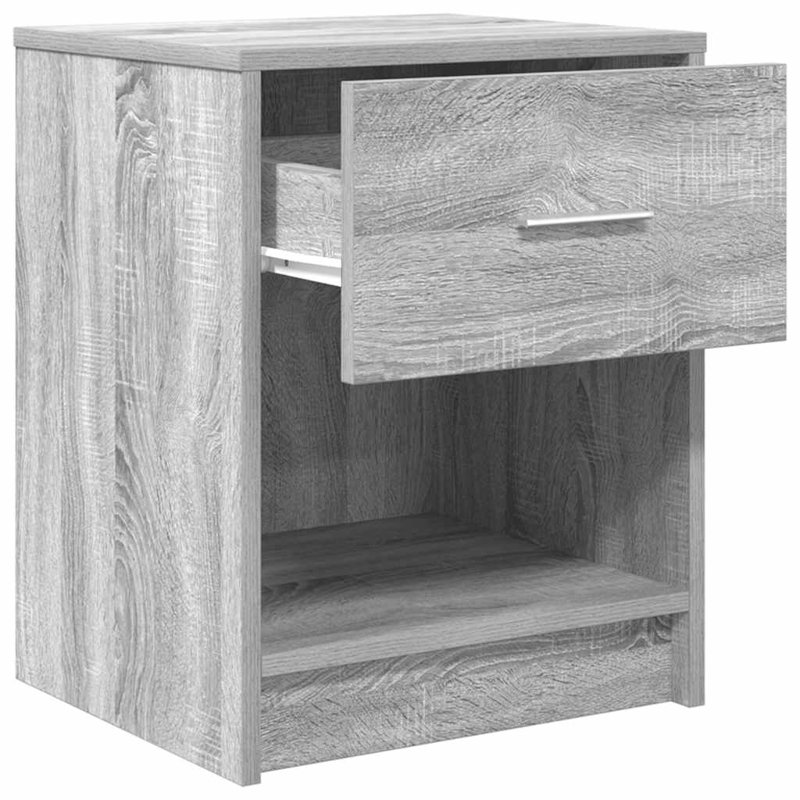 Bedside Cabinet With Drawer 40X34x50 Cm, Grey Sonoma, 2