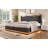 Full Size Upholstered Bed with 360° LED Lights, Hydraulic Storage, USB Type-C Charging, PU Leather Frame, Black-1330929248-1330929249