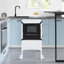 Escabeau de cuisine en bois pliable pour enfants Eirwen-1839933395