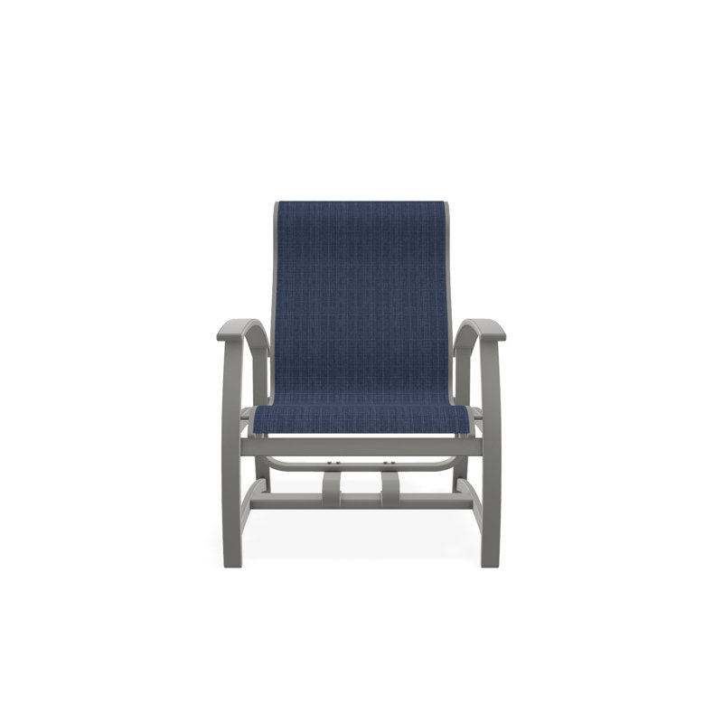 Belle Isle Outdoor Lounge Chair, Snow, White 6D Sunbrella®