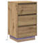 Bedside Cabinet 39 X 34.5 X 65 Cm Engineered Wood-107256188