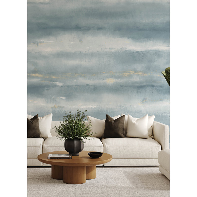 Murale indigo Aveline, Bleu