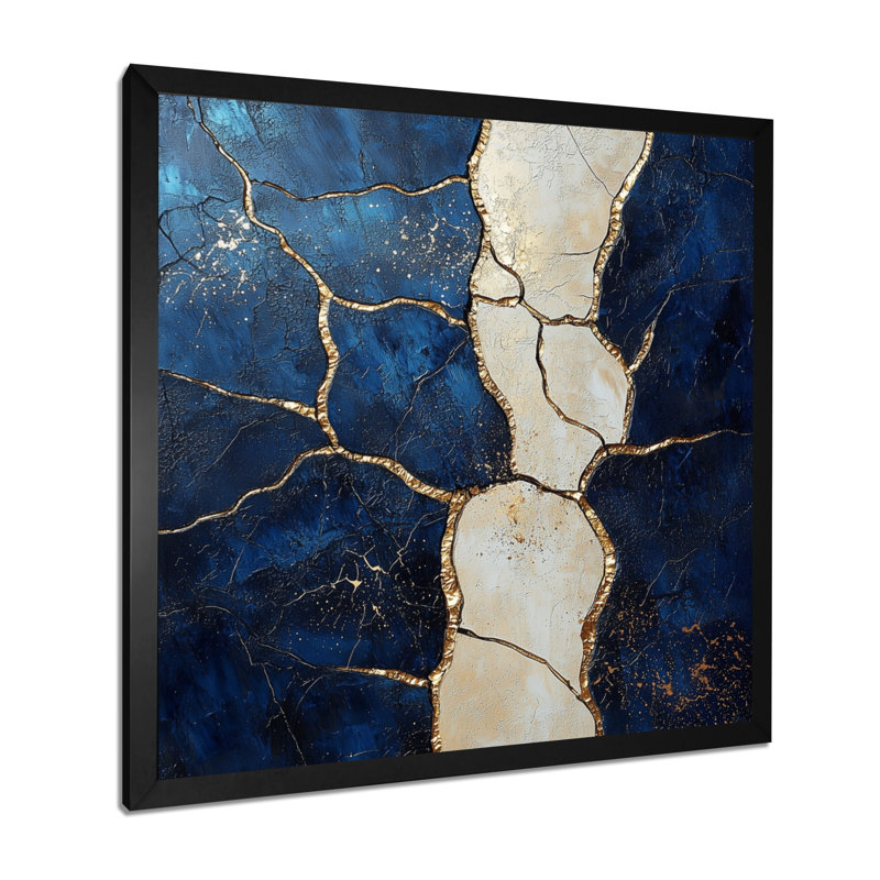 «Soft Neutral Coastal Marble Balance II», art mural abstrait en marbre, H 16 po x l 16 po, Noir, noir, noir, noir