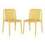Chaise de salle à manger d'extérieur empilable-1854676828