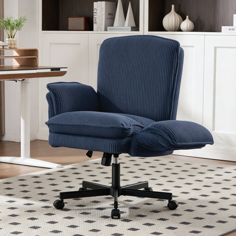 Chaise avec accoudoirs et roues Criss, Blue