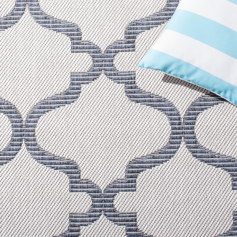 Martha Stewart Indoor Outdoor Performance Machine Washable Geometric Indoor/Outdoor Area Rug, Rectangle 4'5" x 6'5"