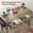 40" Small Desk With Power Outlets And USB,Rustic Farmhouse Computer Desk With Drawers & Side Storage,Writing Table For Home Office,Bedroom,Vanity-240382303-238966669