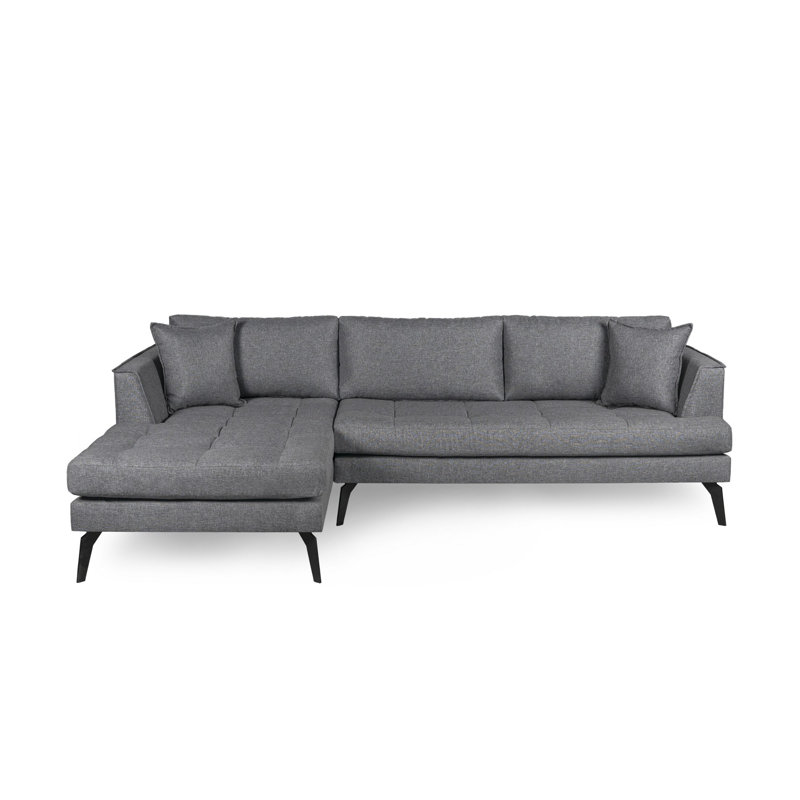Upholstered L-Shaped Sectional, Left Hand Facing