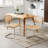Crumley 18.1" H Mid-Century Modern Rattan Dining Chairs with Rattan Cane Backrest-667134368-662924843
