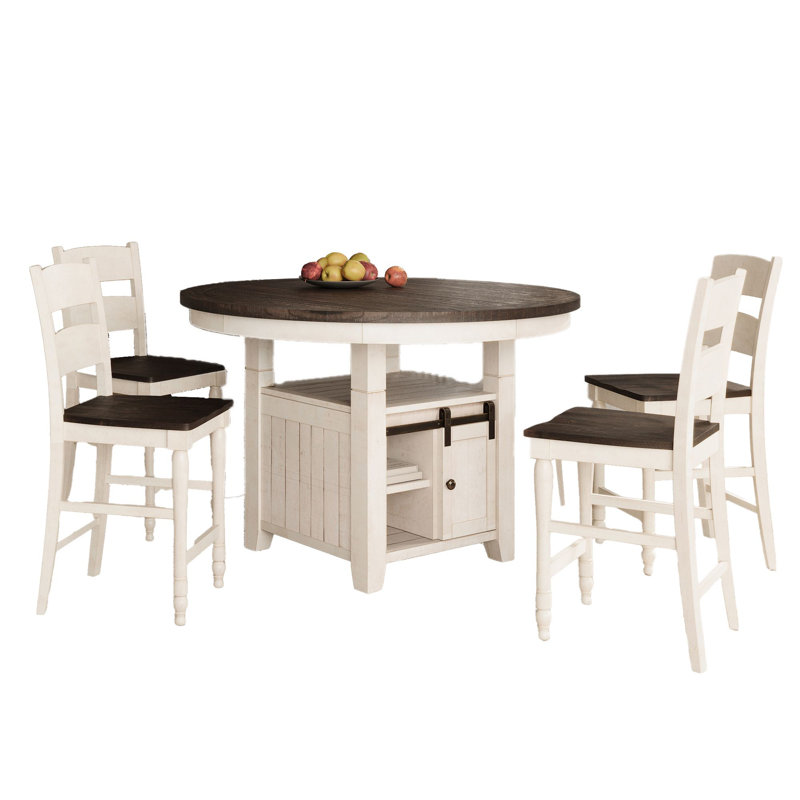 Ensemble de salle à manger Eradis, 5 pièces: table, 4 chaises