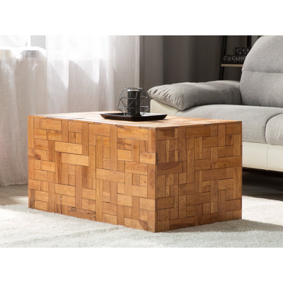 Crockett Solid Wood Block Coffee Table