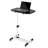 Mobile Computer Desk, Adjustable Height Standing Table, Laptop Desk Rolling Sit-Stand with Wheels-80291865