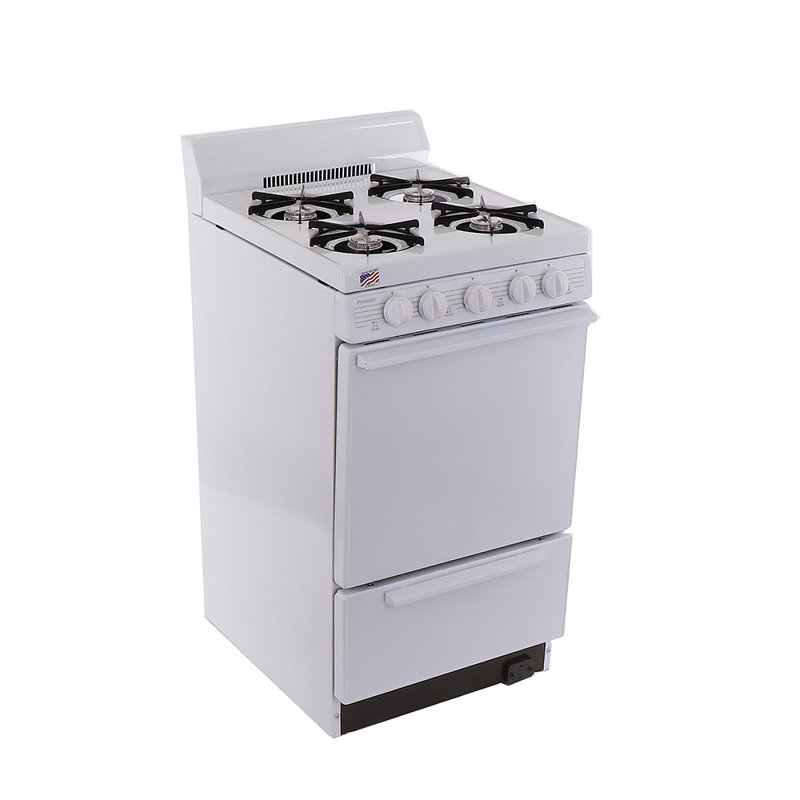 Cuisinière à gaz 20 po, White