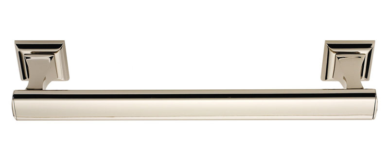 Manhattan 1 Wall Mounted Towel Bar, Polished Nickel