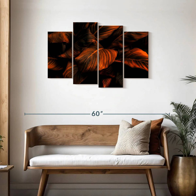 Harnek Bronze Toned Leaves