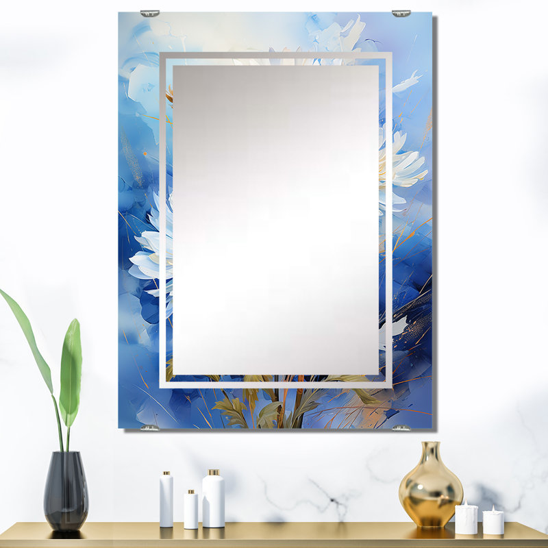 Eickhoff - Miroir mural grand pissenlit MIR141460, 40 po x 30 po