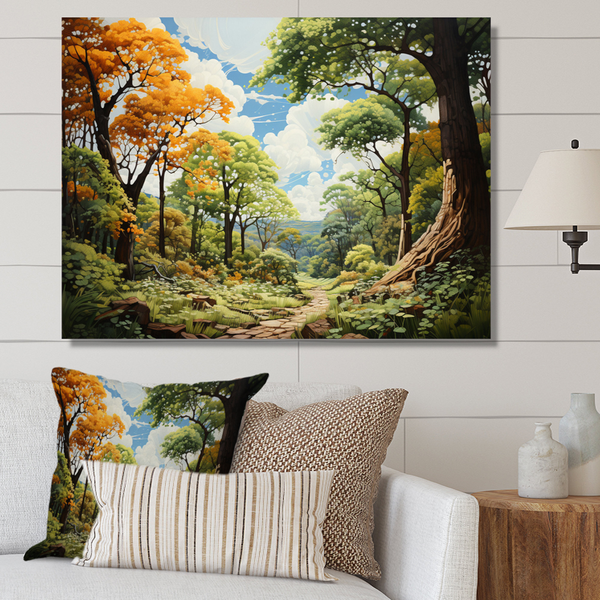 Millwood Pines Canopy Portrays Trees Forest II On Canvas Print | Wayfair