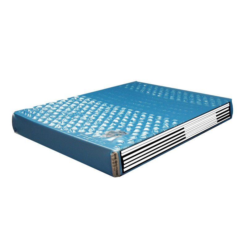 Matelas pour lit d'eau à rembourrage profond sans dossier 18 po Vail, Simple, Tissu chocolat