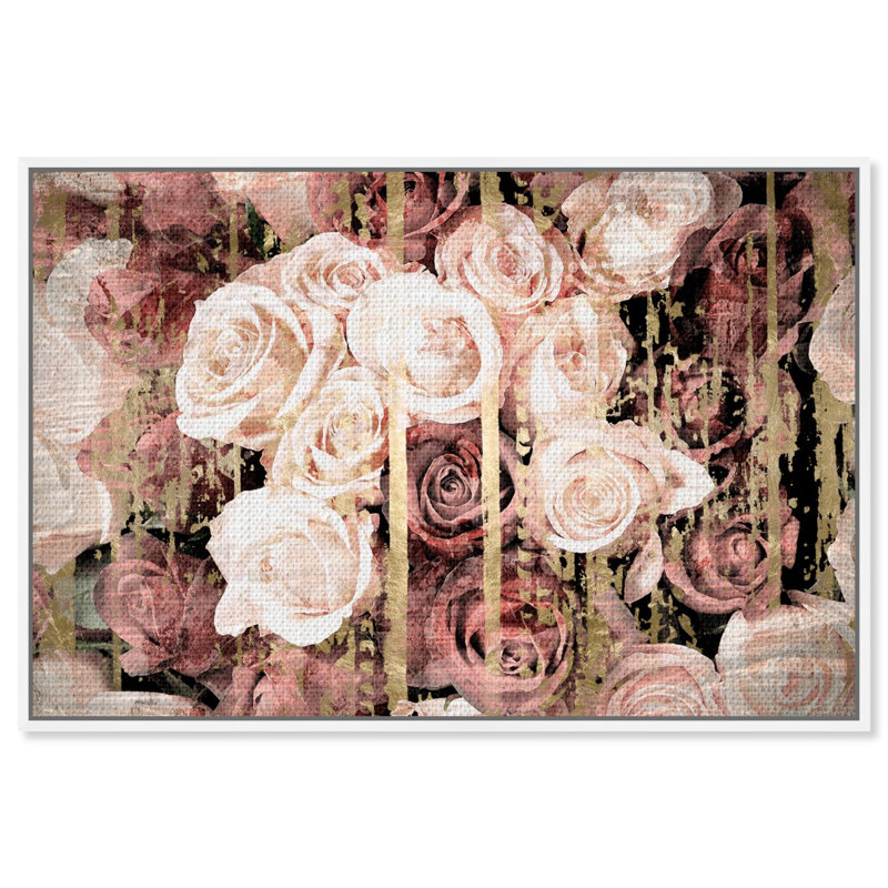 Shabby Elegance Romance - cadre flottant, impression sur toile, H 30 po x l 45 po