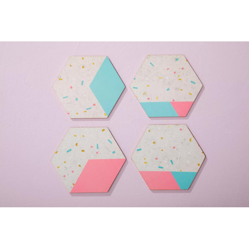 Lloyd Cork 4 Piece Coaster Set