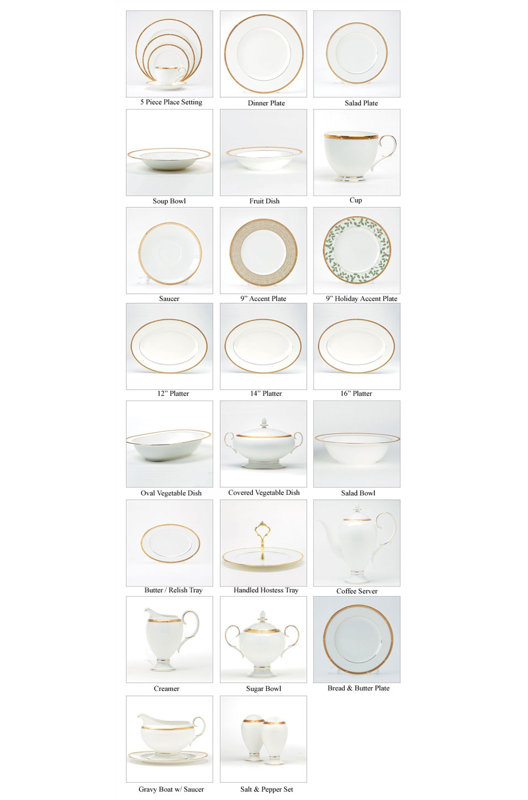 Rochelle Gold Dinnerware Collection