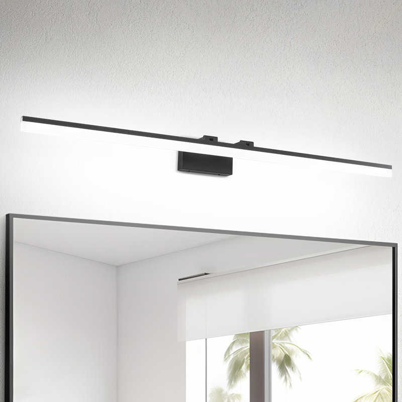 Luminaire de salle de bain 54,72 pouces à DEL à intensité variable de 32 W avec miroir, barre de salle de bain 5500K