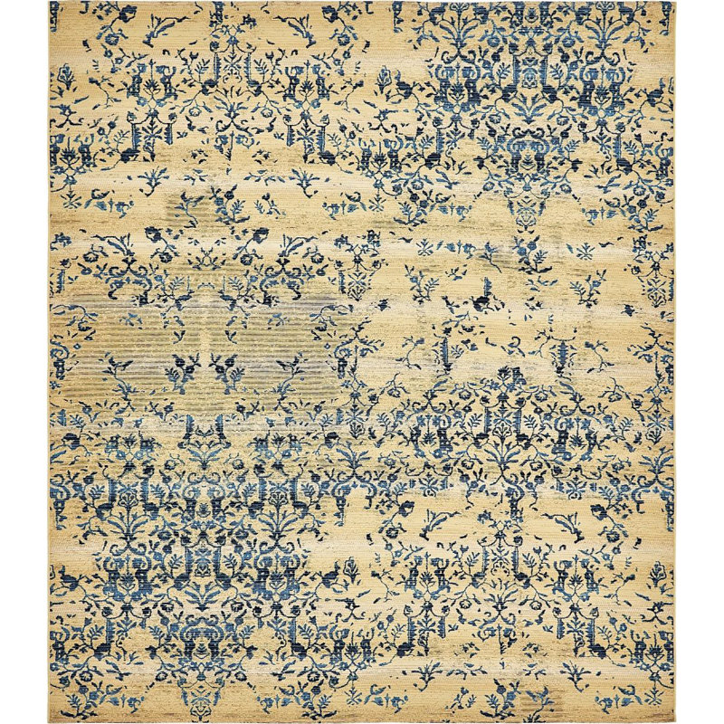 Outdoor Veranda Area Rug Bamboo Color, Rectangle 10' x 12'