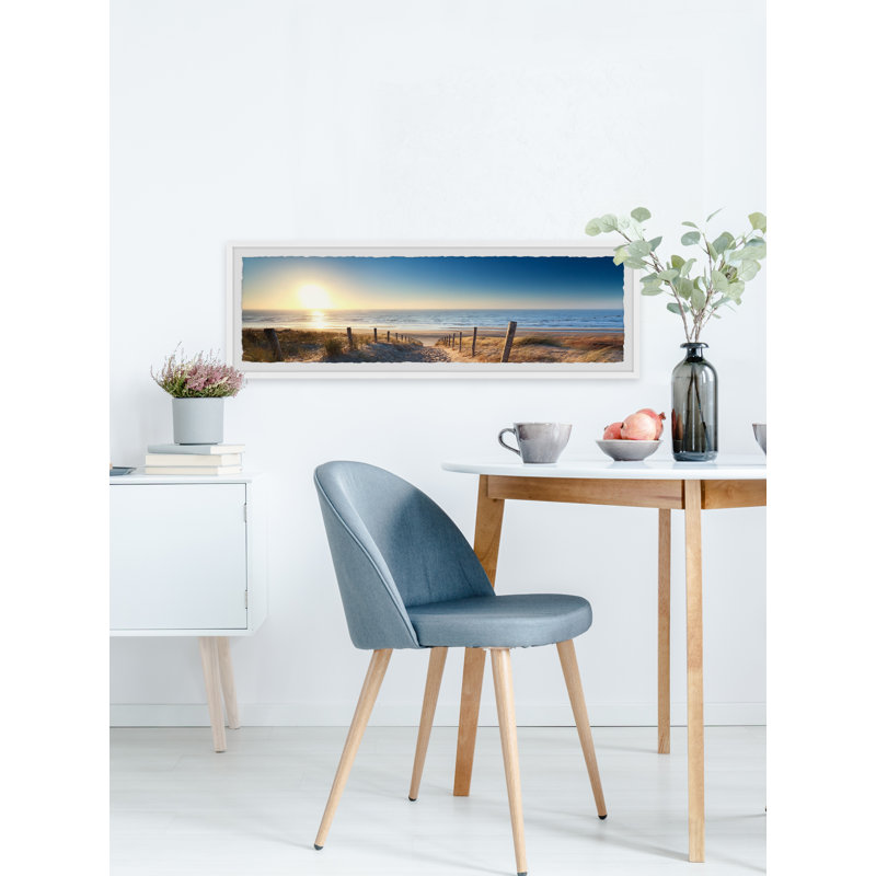 Beautiful Sunrise' - Picture Frame Panoramic Photograph Print on Paper, H 10 po x l 30 po x P 1,5 po