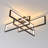 Ashlock 4-Light Modern LED Flush Mount Ceiling Fixture with Remote Control -1740316929-1740317052