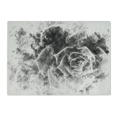 Tempered Glass Succulent Plant Chopping Board