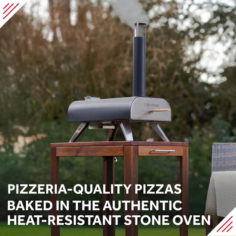 George Foreman Countertop Pizza Oven, Black